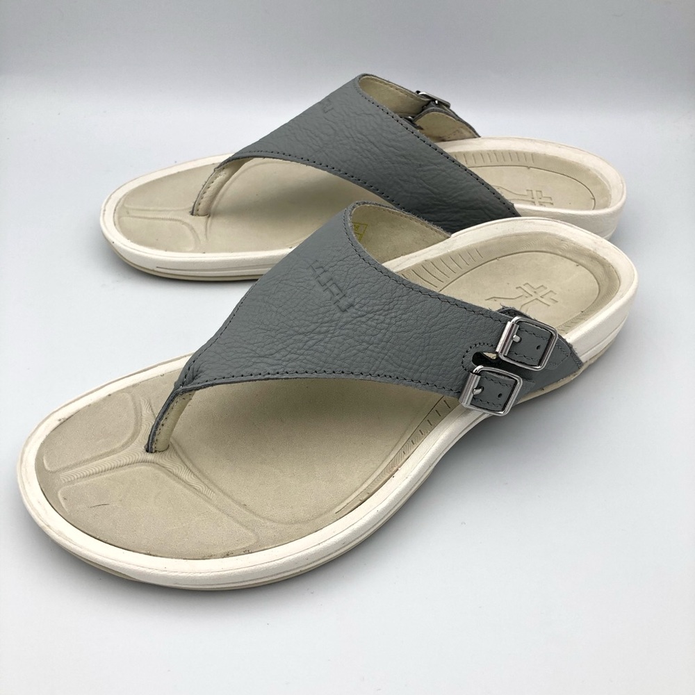 KURU Suomi Soft Leather Sandals Gray US W9